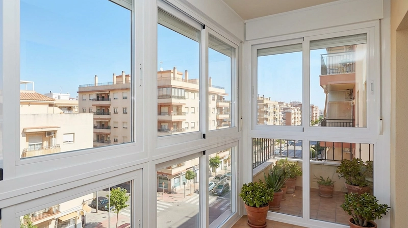 Galería cerrada con PVC en Lorca